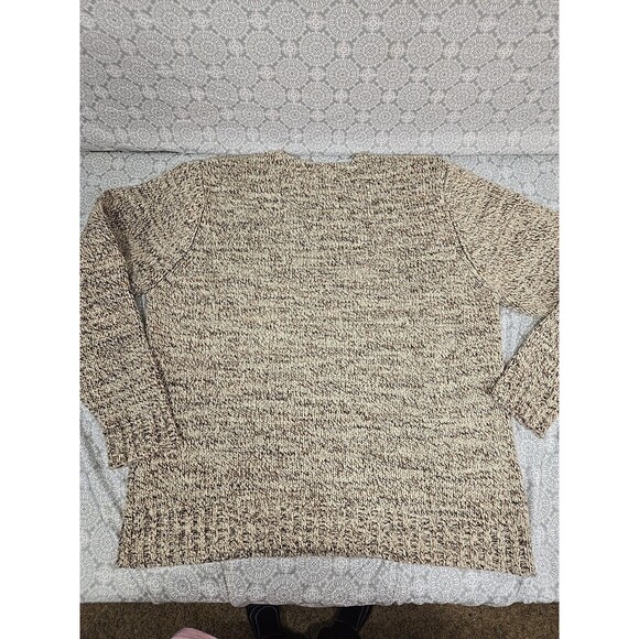 Bowen & Wright Menswear Lambswool Blend V Neck Sweater Brown Beige XL Yak Alpaca - Picture 6 of 6